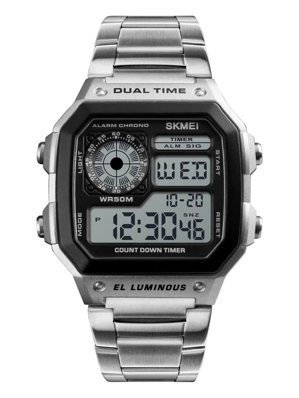 RELOJ ELEGANTE PLATEADO ACERO