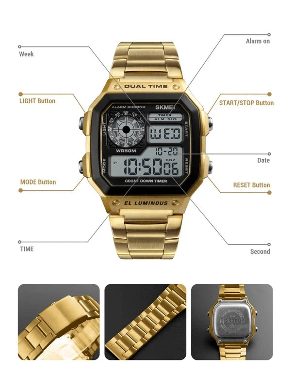 RELAJ ELEGANTE DORADO ACERO