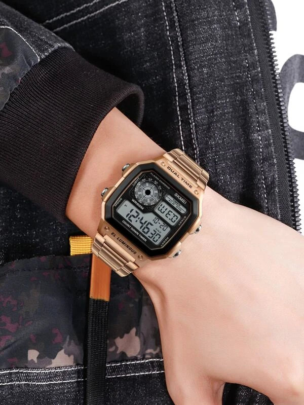 RELOJ ELEGANTE BRONCE ACERO