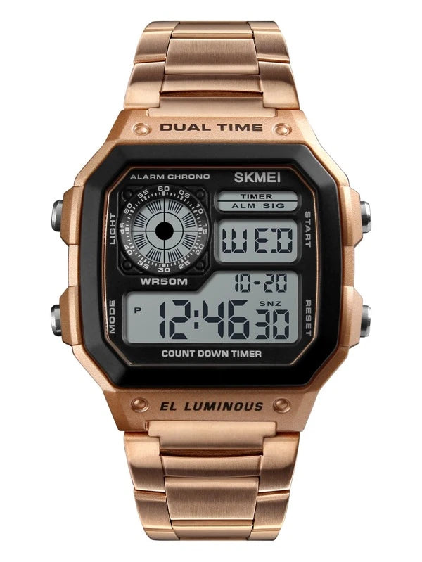 RELOJ ELEGANTE BRONCE ACERO