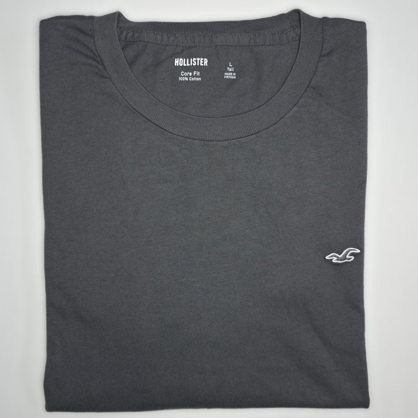 FRANELA GRIS MEDIO LOGO CON BLANCO