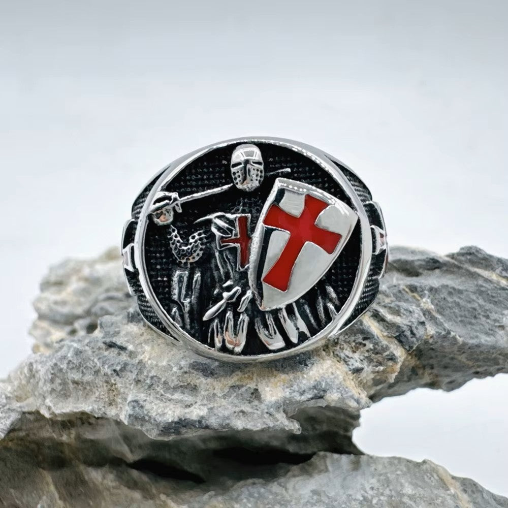 ANILLOS SOLDADO CON ESCUDO