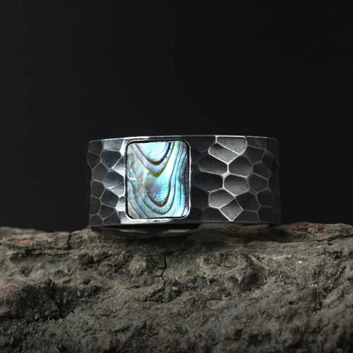 ANILLO CON CONCHA DE ABULON