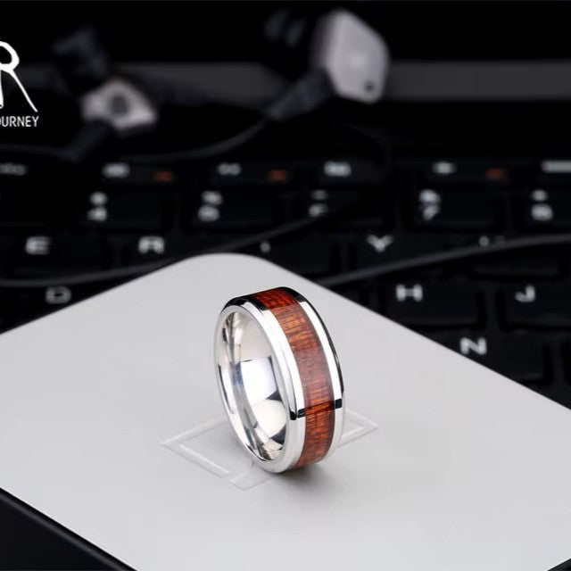 ANILLO LISO TIPO MADERA