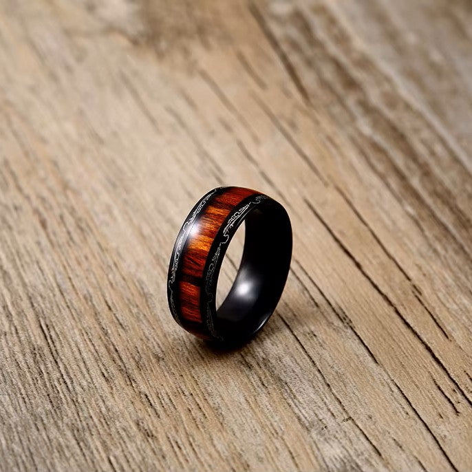 ANILLO LISO TIPO MADERA