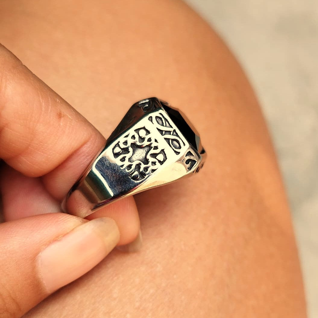 ANILLO PIEDRA NEGRA