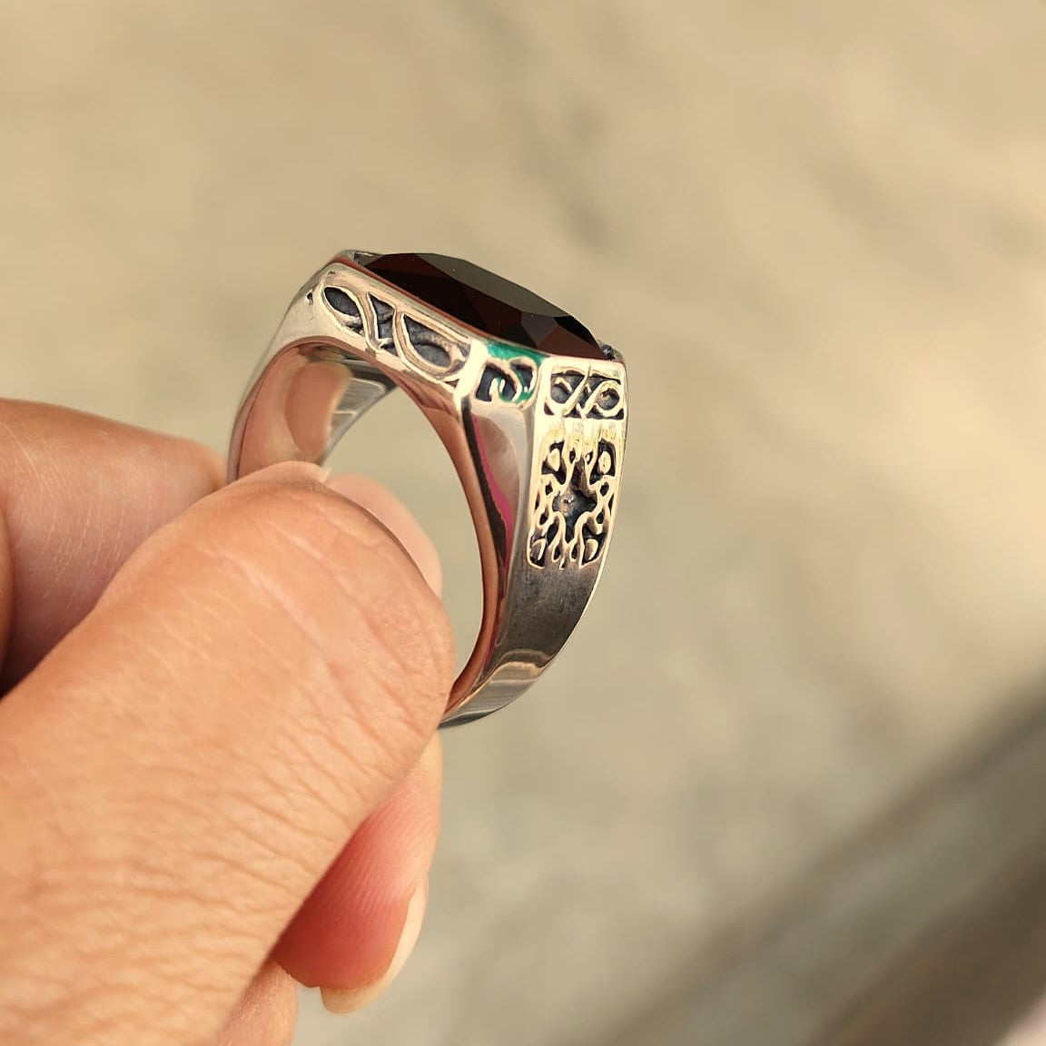 ANILLO PIEDRA NEGRA