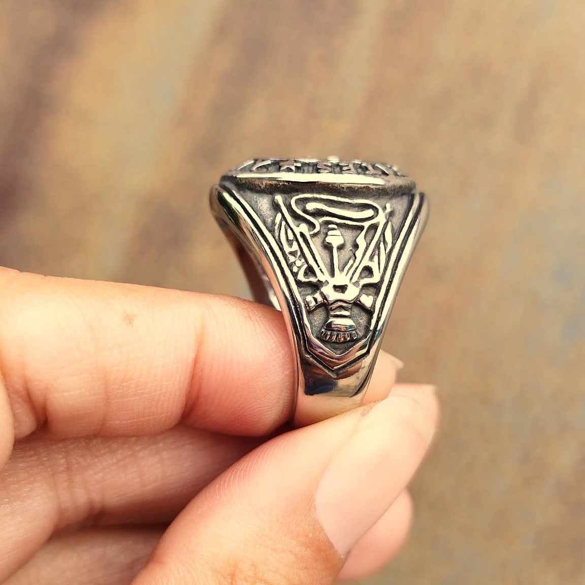 ANILLO ARMADA PLATEADO