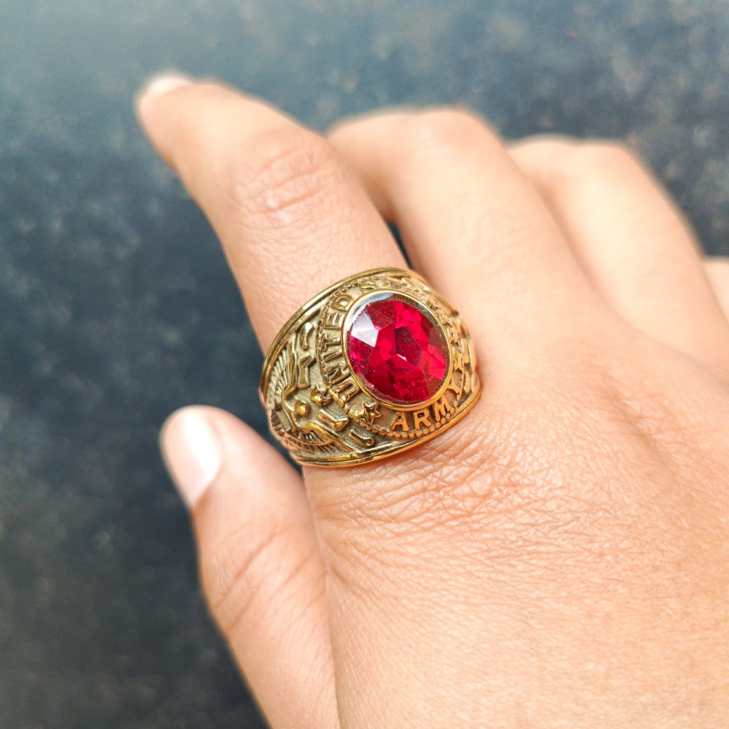 ANILLO ARMY (CON DETALLES)