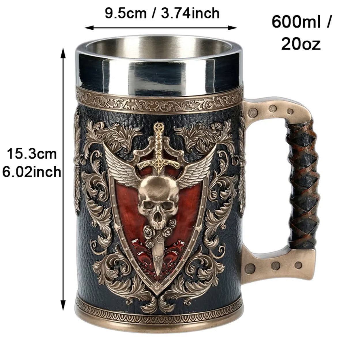 JARRA DE CERVEZA CALAVERA