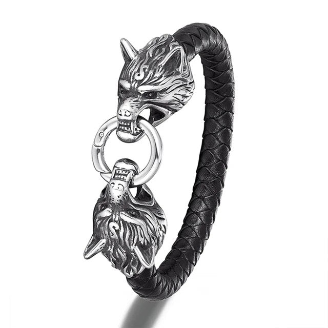 PULSERA DOBLE DRAGON VIKINGO