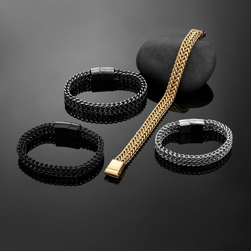 PULSERA DOBLE PLATEADA