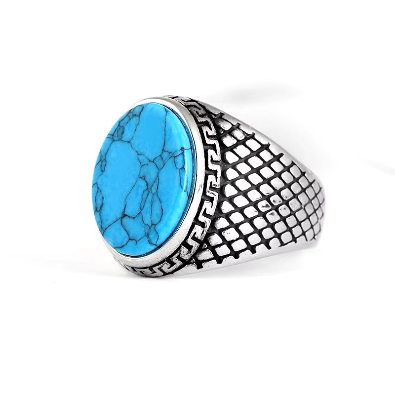 ANILLO PIEDRA OVALADA