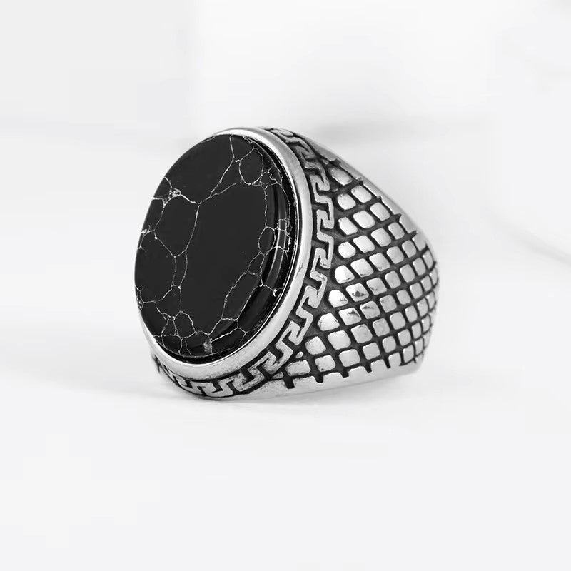 ANILLO PIEDRA OVALADA