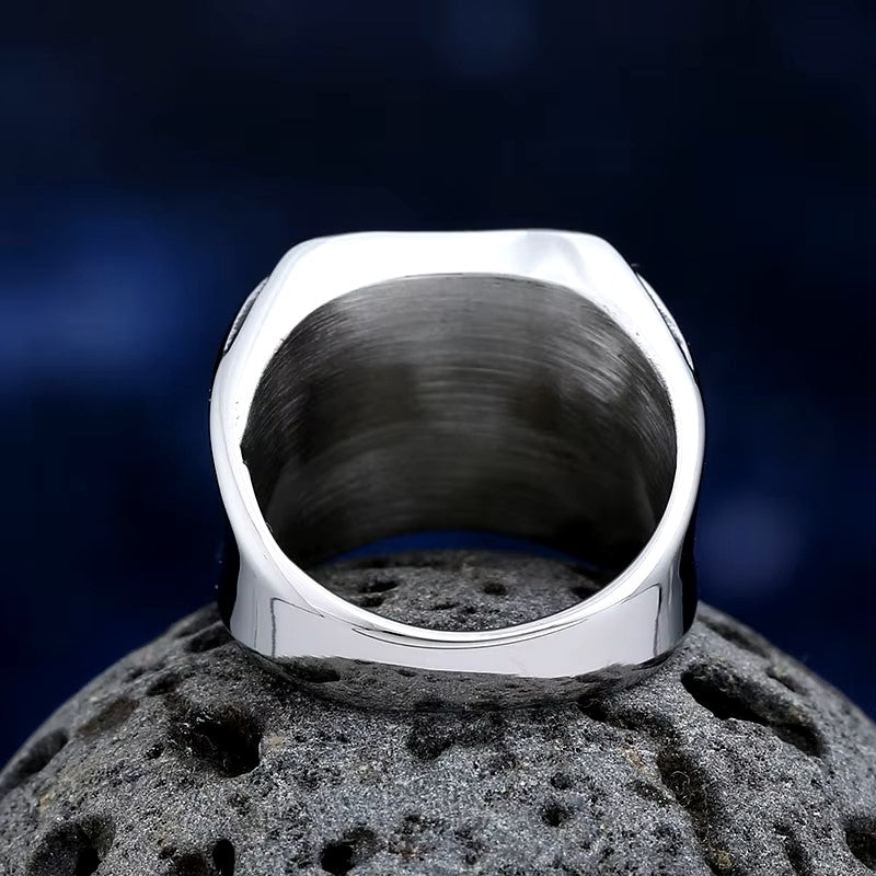 ANILLO CRUZ CON DIAMANTE