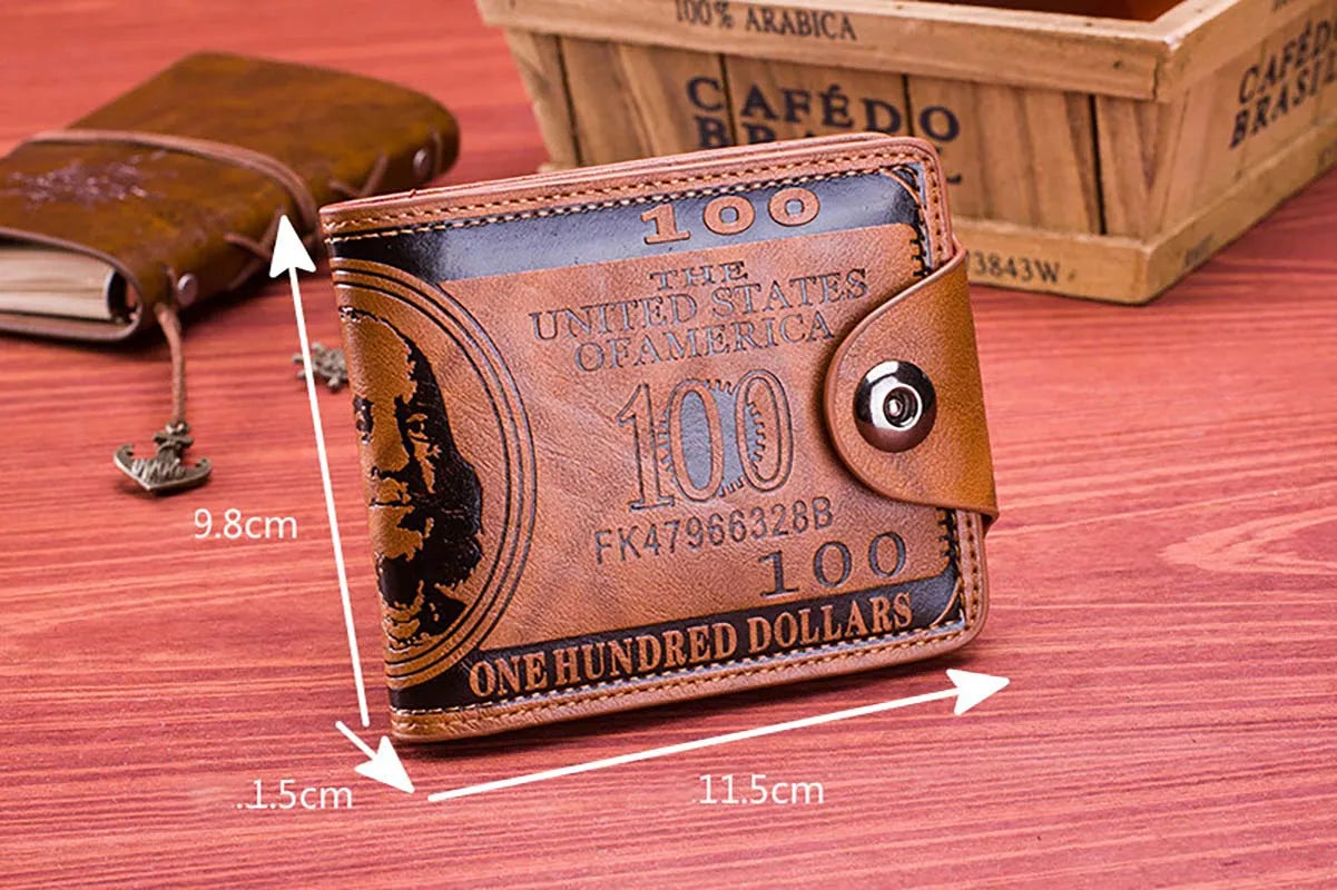 BILLETERA GRABADO DE 100 DOLARES
