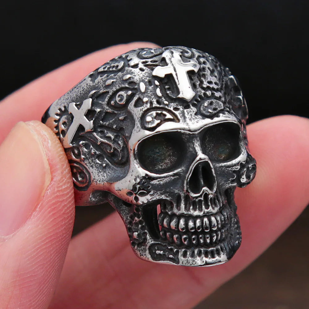 ANILLO CALAVERA CRUZ