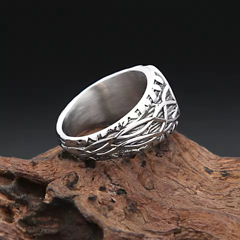 ANILLO ARBOL DE LA VIDA PLATEADO