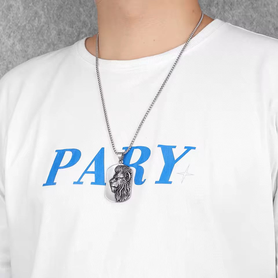 COLLAR LEON PLACA