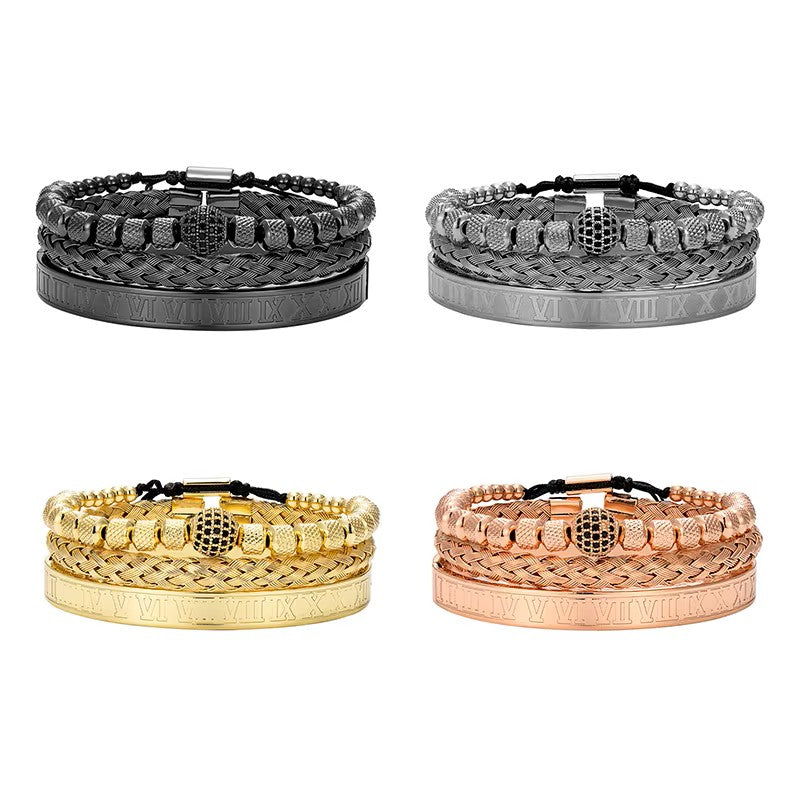 PULSERA SET DE 3 CON BOLITA