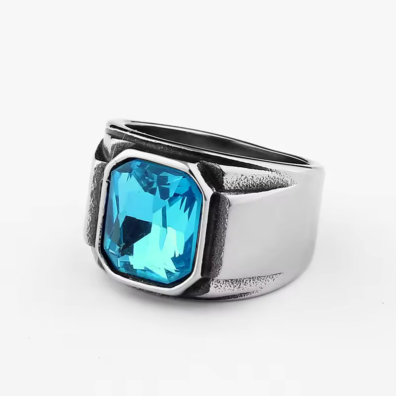ANILLO PLATADO CON PIEDRA