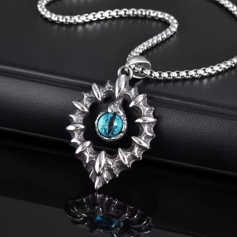 COLLAR OJO AZUL