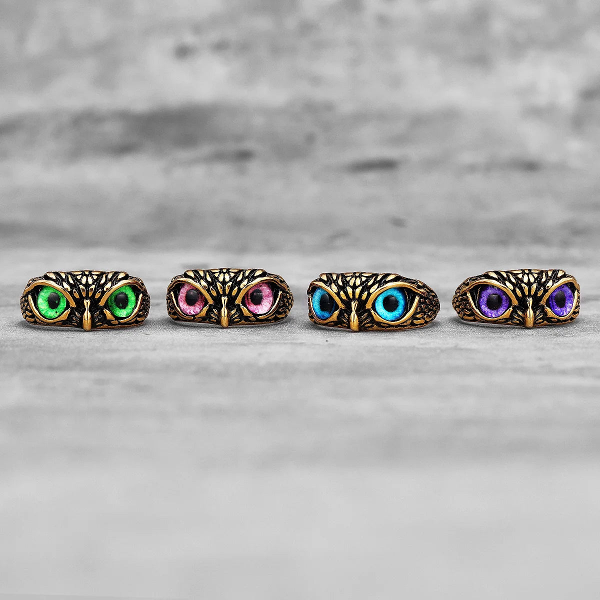 ANILLO ACERO INOXIDABLE BUHO UNISEX