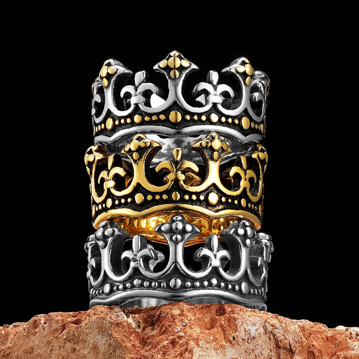 ANILLO CORONA ACERO
