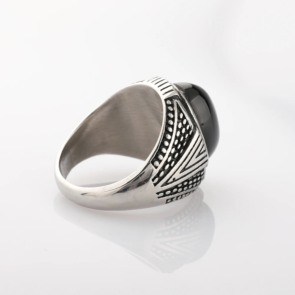 ANILLOS PIEDRA NEGRA