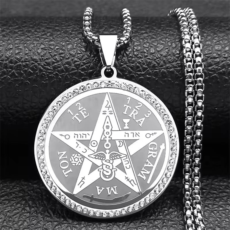 COLLAR TETAGRAMMATON CON CIRCONES