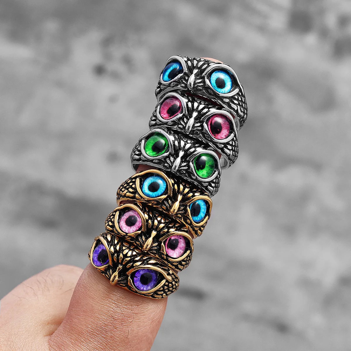 ANILLO ACERO INOXIDABLE BUHO UNISEX