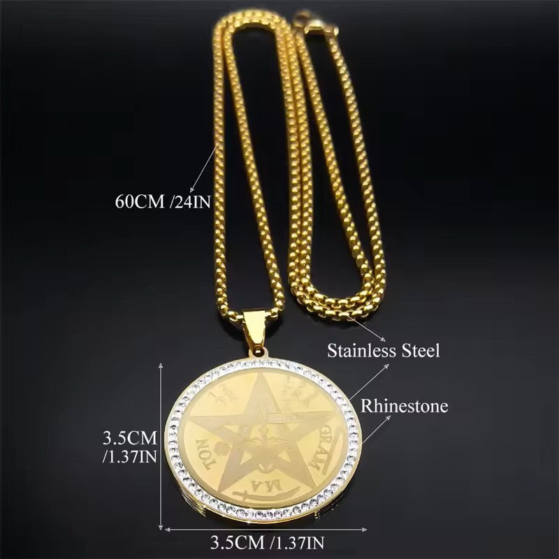 COLLAR TETAGRAMMATON CON CIRCONES