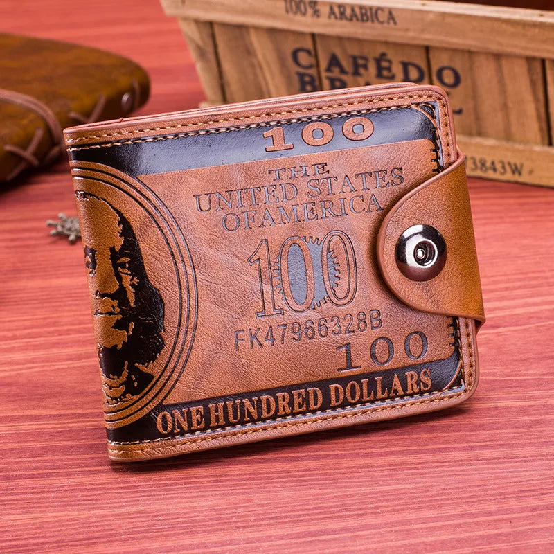 BILLETERA GRABADO DE 100 DOLARES