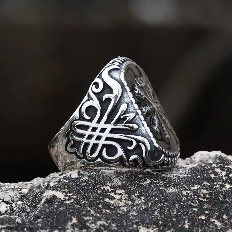 ANILLO BRUJULA VIKINGA RESTANGULAR