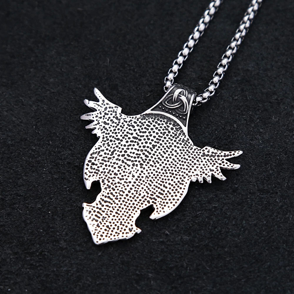 COLLAR CUERVO ODIN ACERO
