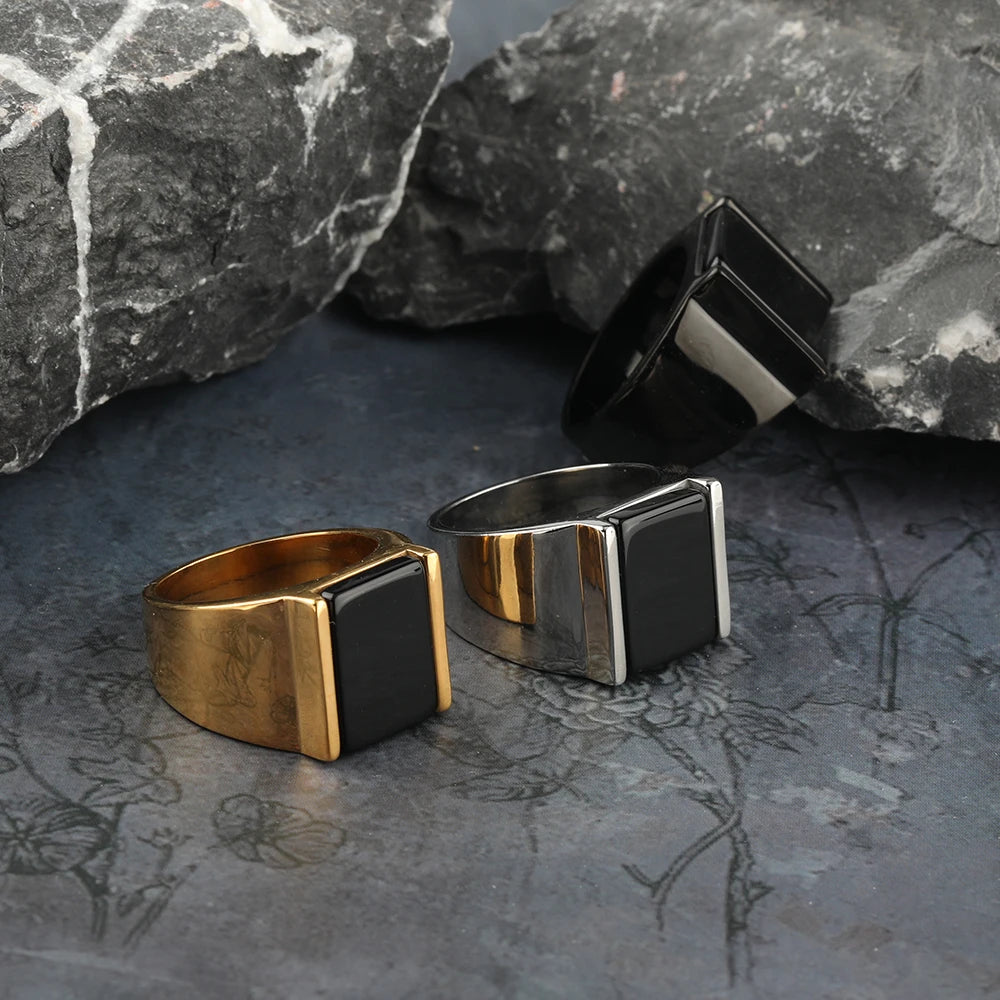 ANILLOS PIEDRAS RECTANGULARES