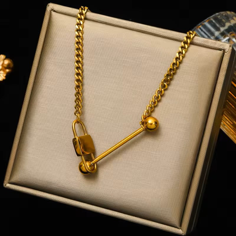 SET COLLAR Y PULSERA CANDADO