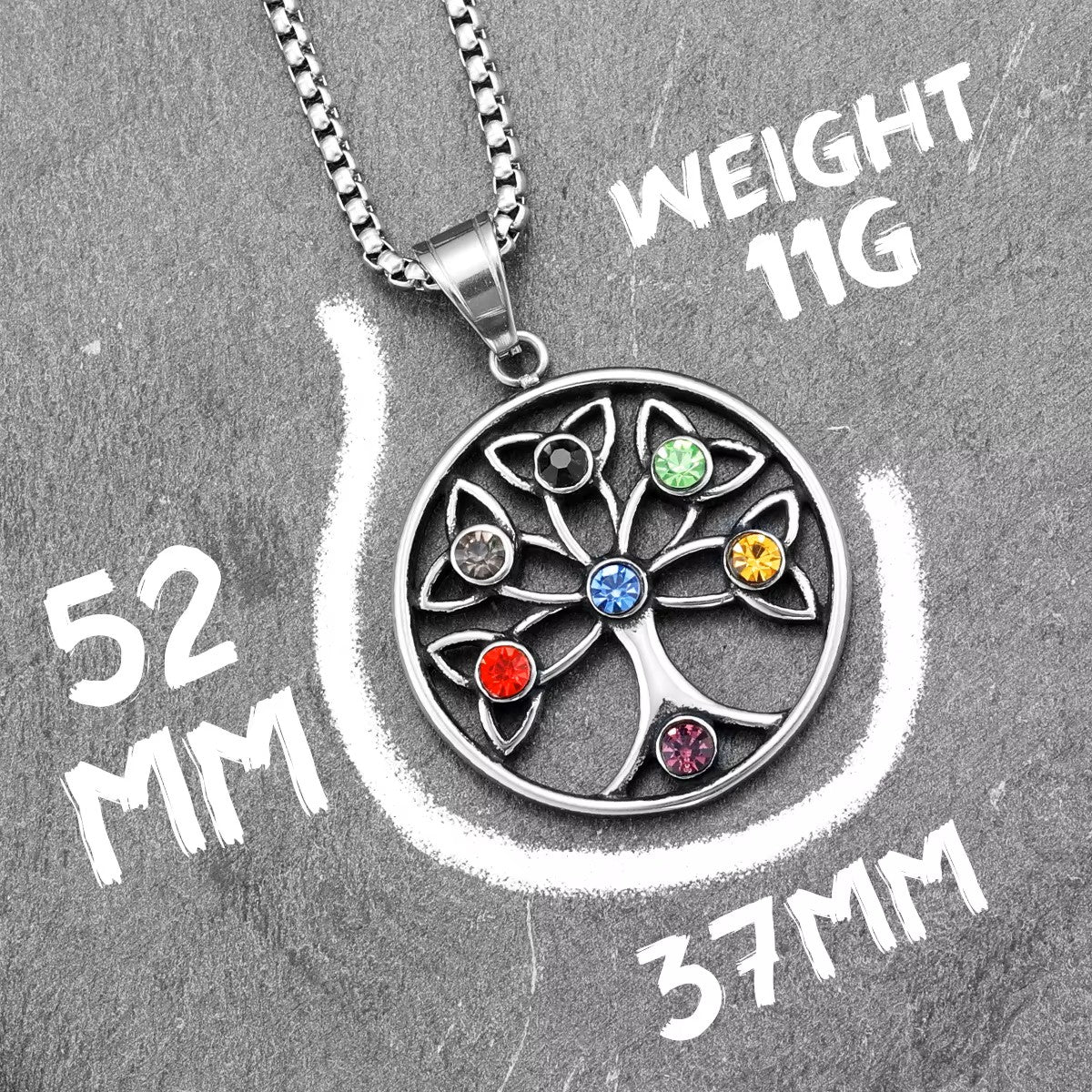 COLLAR ARBOL DE GEMAS