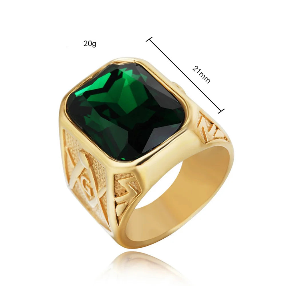 ANILLO PIEDRA MASONICO