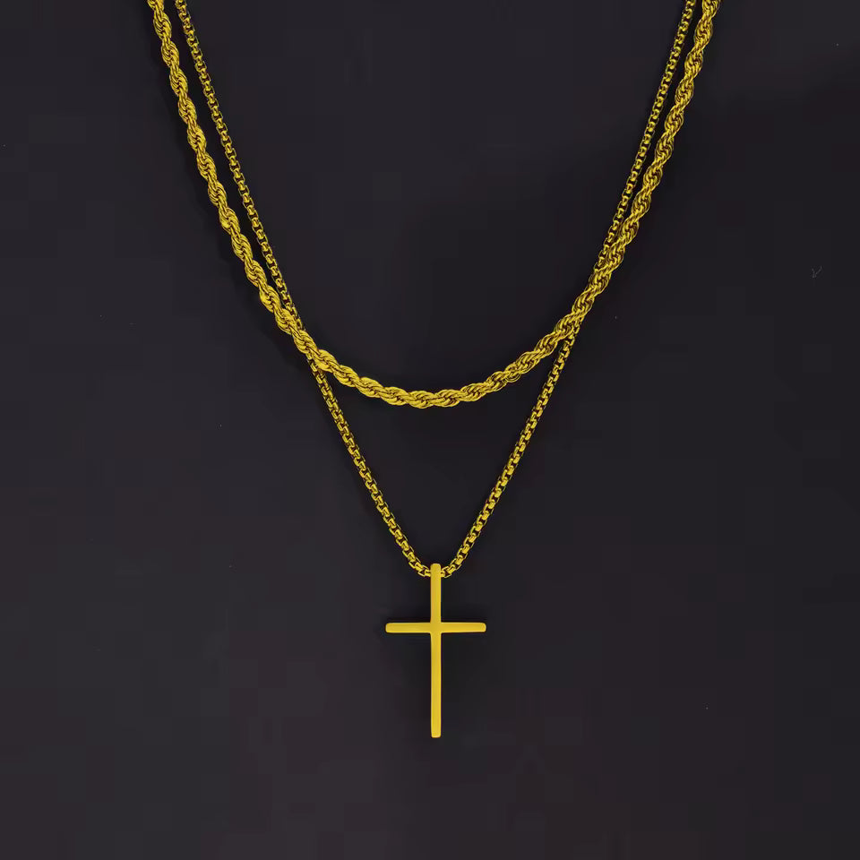 SET DE COLLAR CON CRUZ