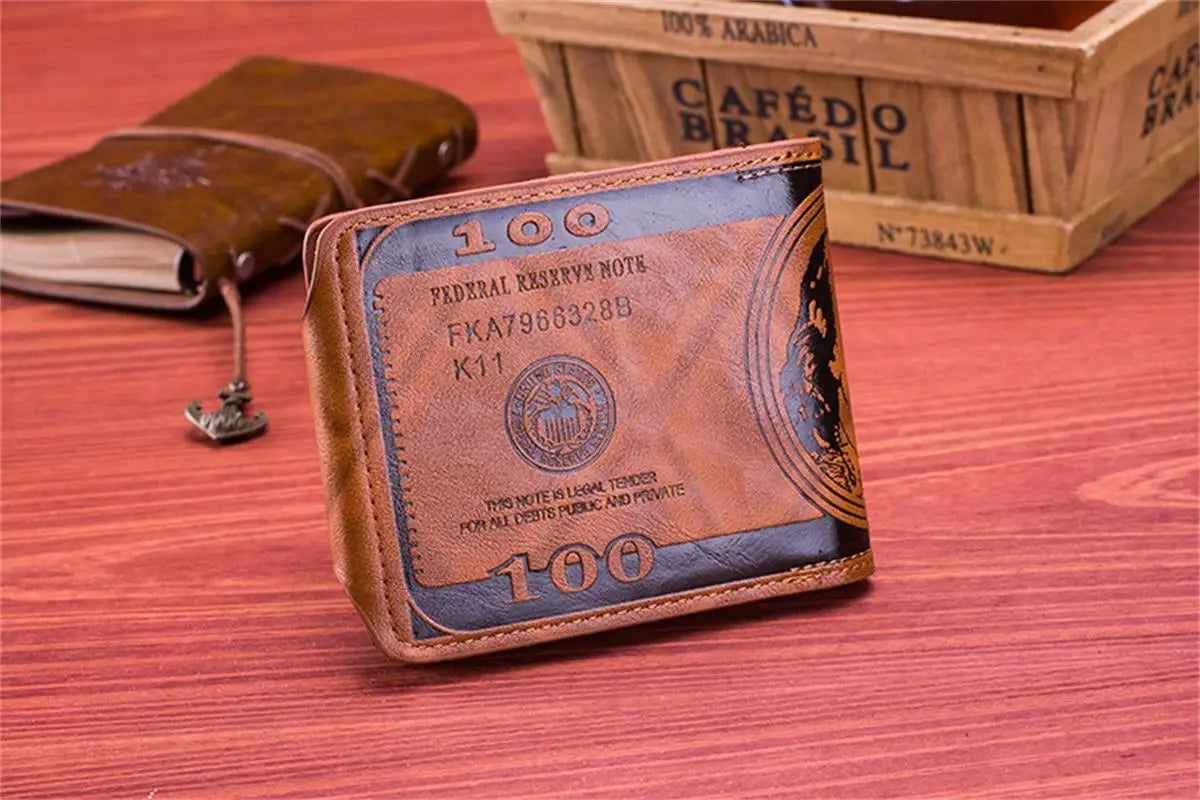 BILLETERA GRABADO DE 100 DOLARES