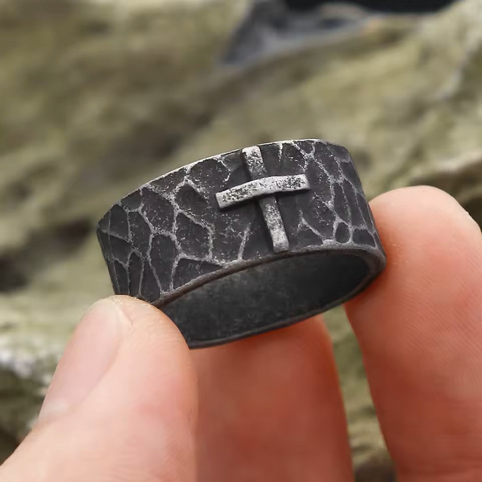 ANILLO VINTAGE CON CRUZ