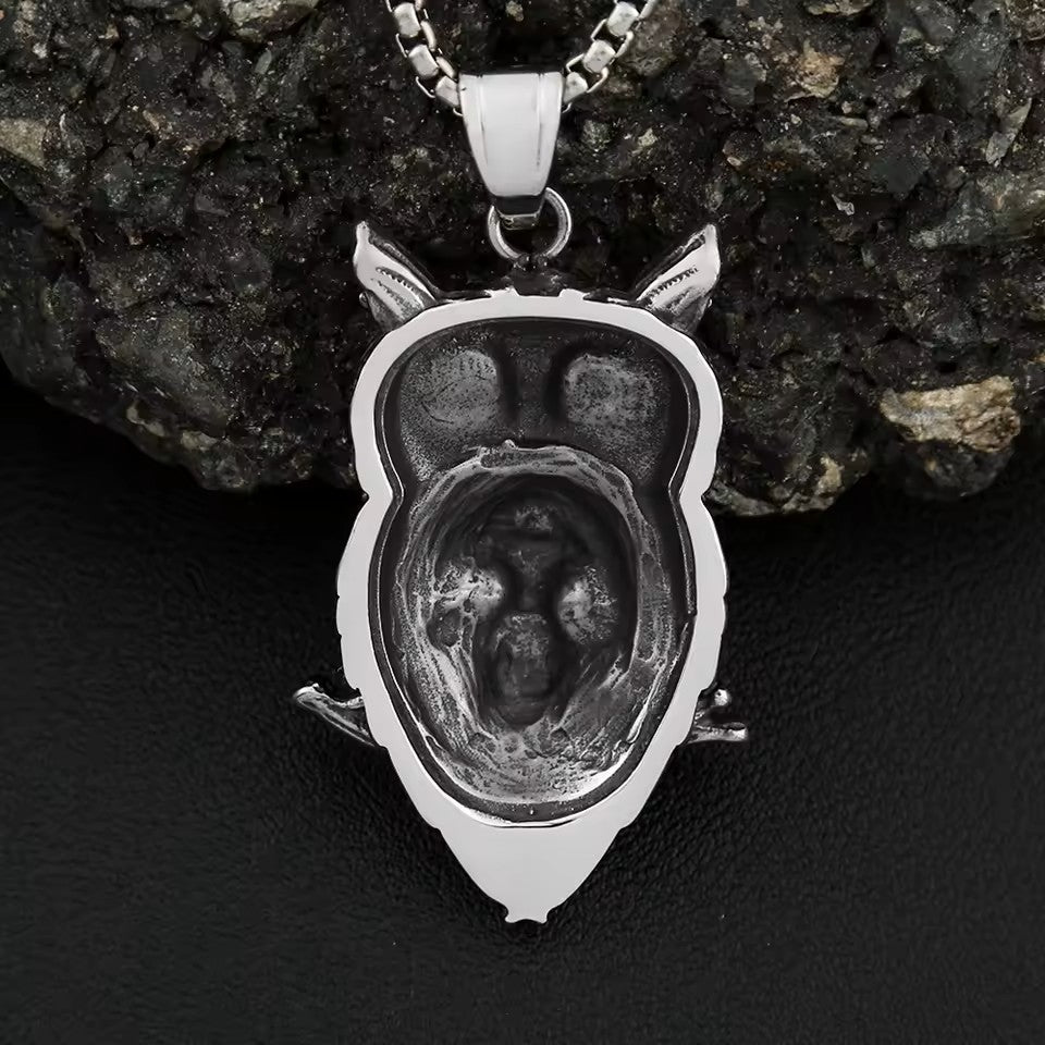 COLLAR BUHO CON CALAVERA