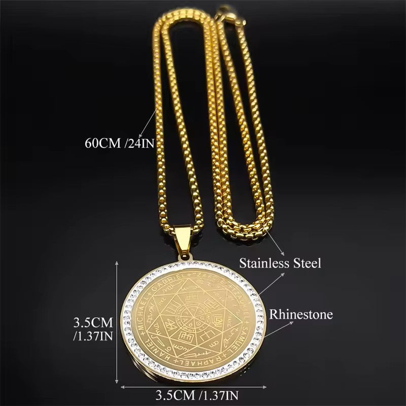 COLLAR 7 ARCANGELES CON CIRCONES