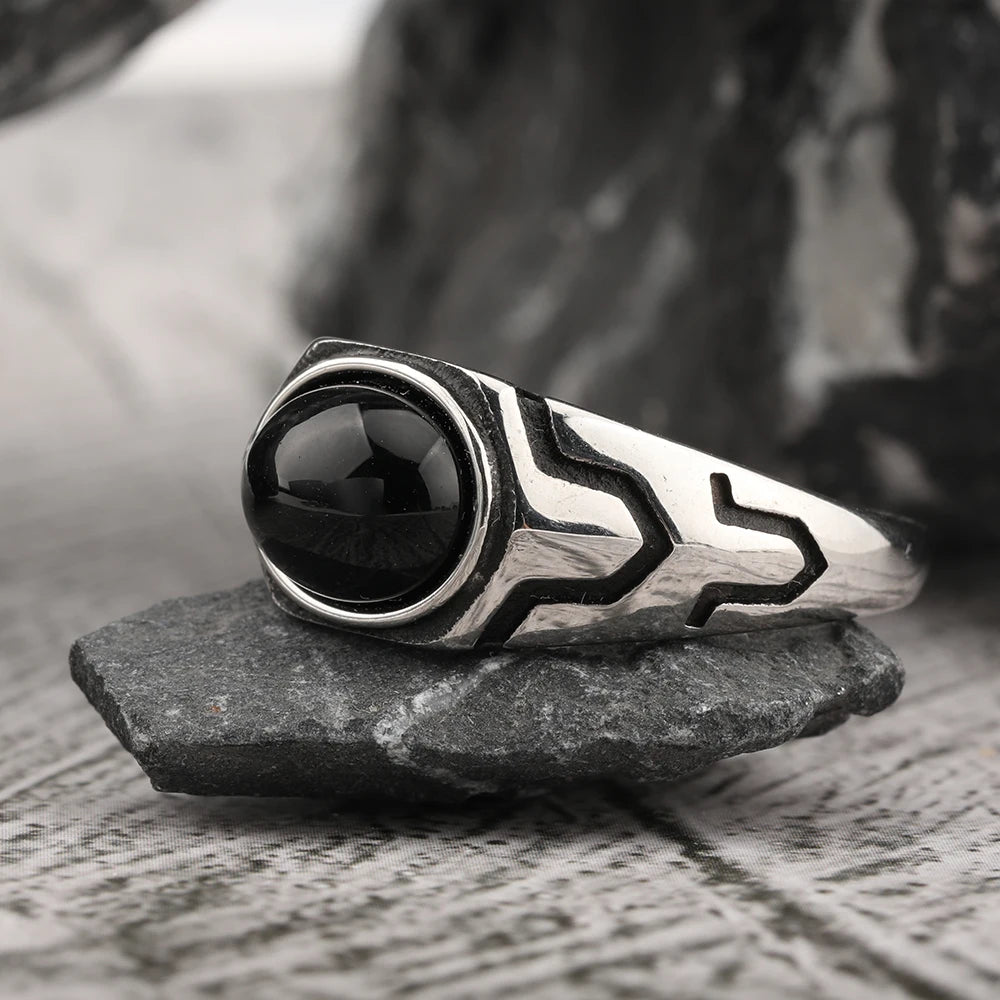 ANILLOS DE PIEDRA REDONDA