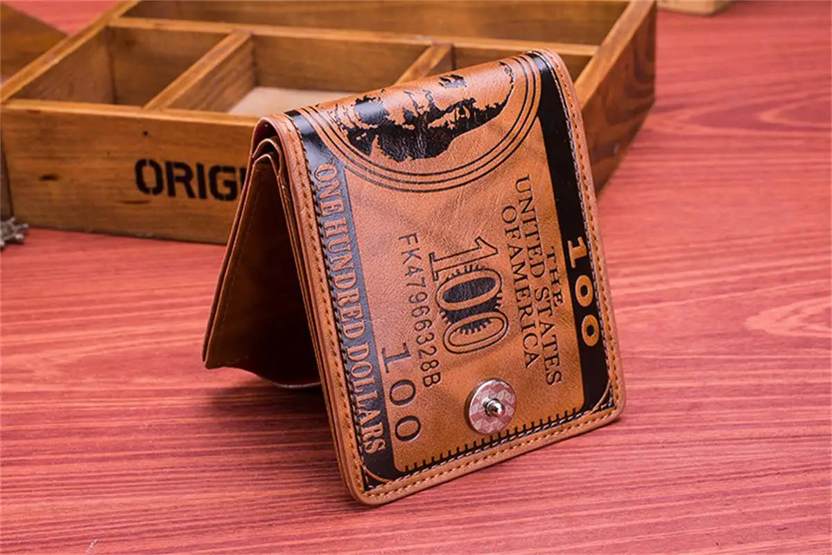 BILLETERA GRABADO DE 100 DOLARES