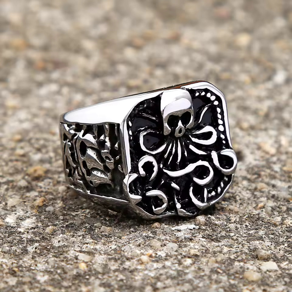 ANILLO PULPO ANIMAL