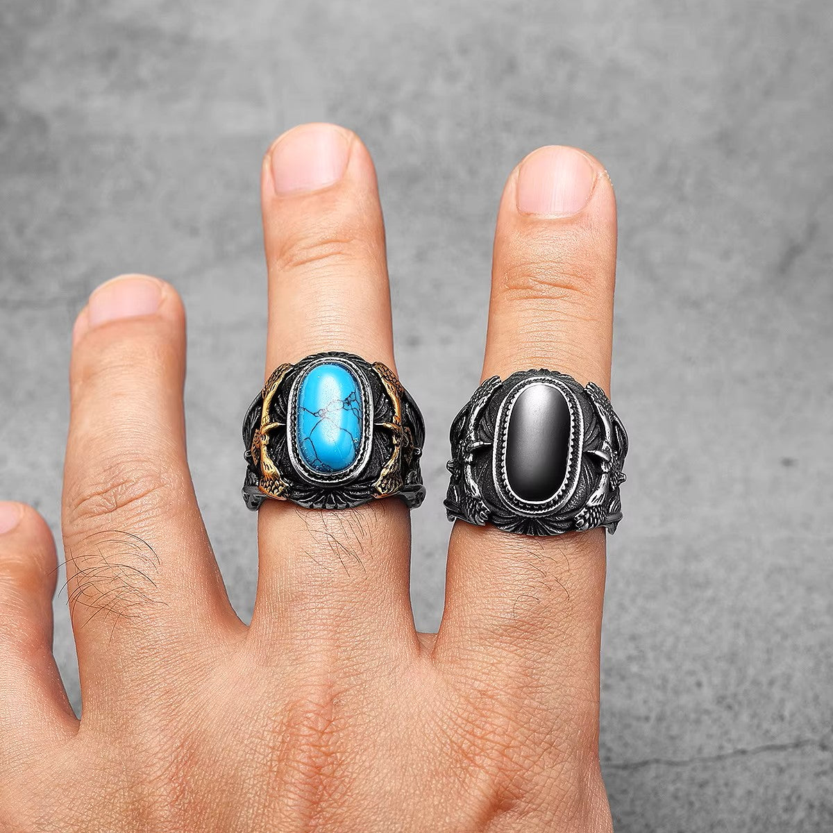 ANILLO CON PIEDRA Y AVE