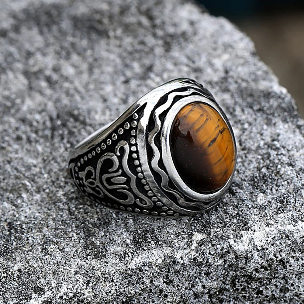 ANILLO PIEDRA OVALADO
