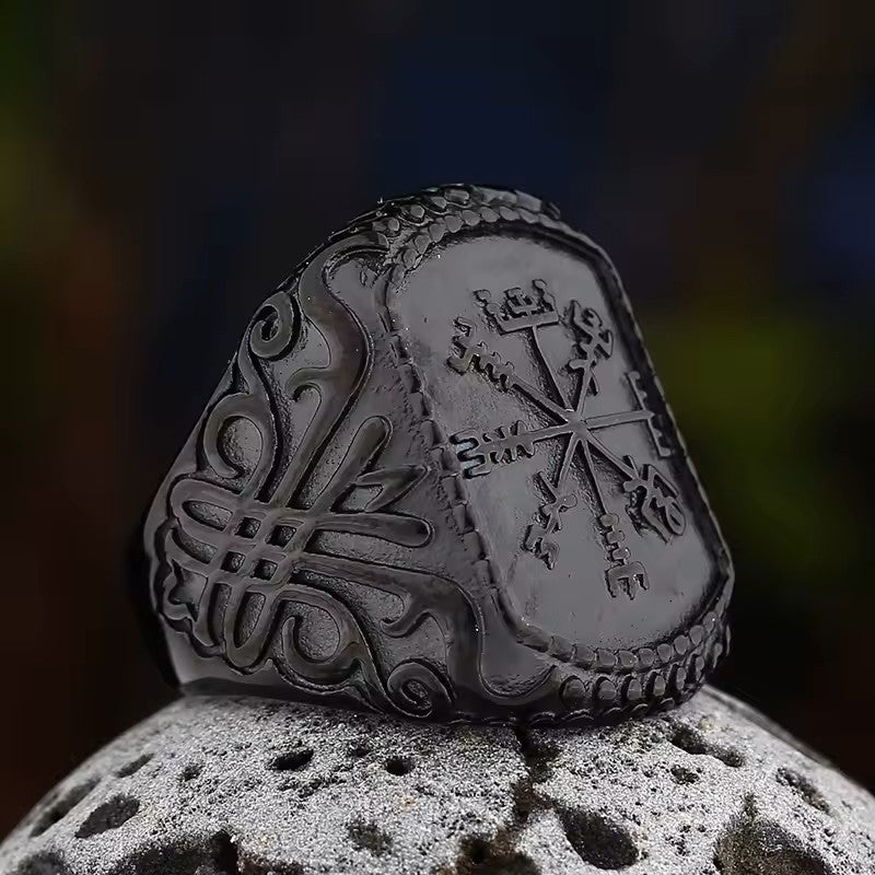 ANILLO BRUJULA VIKINGA RESTANGULAR